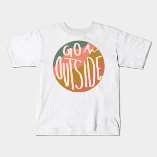 Go Outside lettering Kids T-Shirt